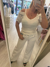 Carica l'immagine nel visualizzatore di Gallery, Pantalone palazzo strass
