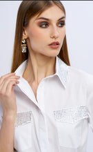 Carica l&#39;immagine nel visualizzatore di Gallery, Camicia tasche strass

