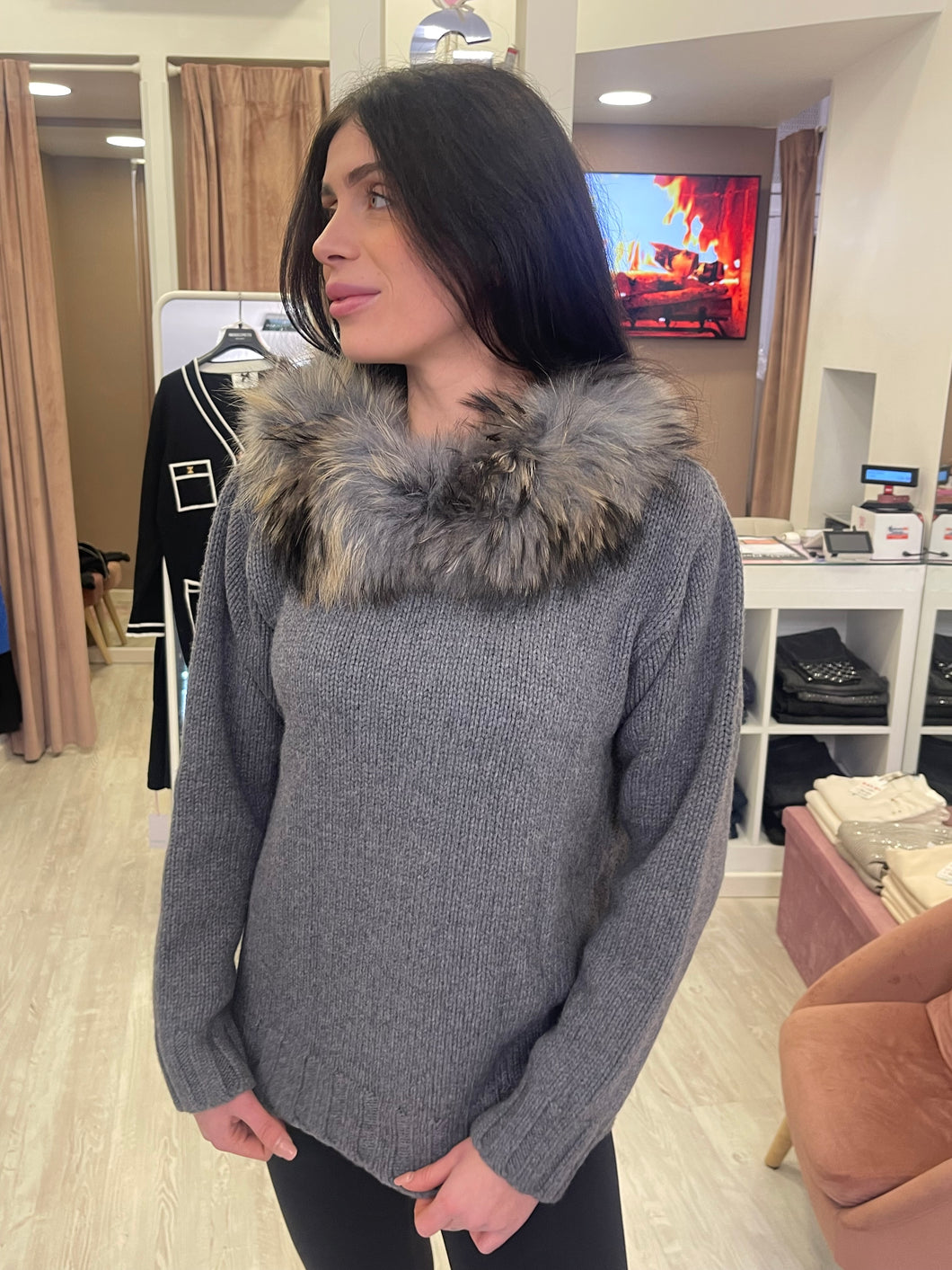 Maglia collo volpe