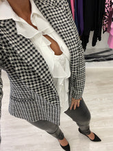 Carica l&#39;immagine nel visualizzatore di Gallery, BLAZER REGULAR MONO PETTO IN PIED DE POULE
