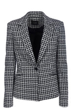 Carica l&#39;immagine nel visualizzatore di Gallery, BLAZER REGULAR MONO PETTO IN PIED DE POULE
