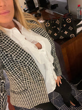 Carica l&#39;immagine nel visualizzatore di Gallery, BLAZER REGULAR MONO PETTO IN PIED DE POULE
