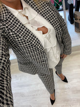 Carica l&#39;immagine nel visualizzatore di Gallery, BLAZER REGULAR MONO PETTO IN PIED DE POULE
